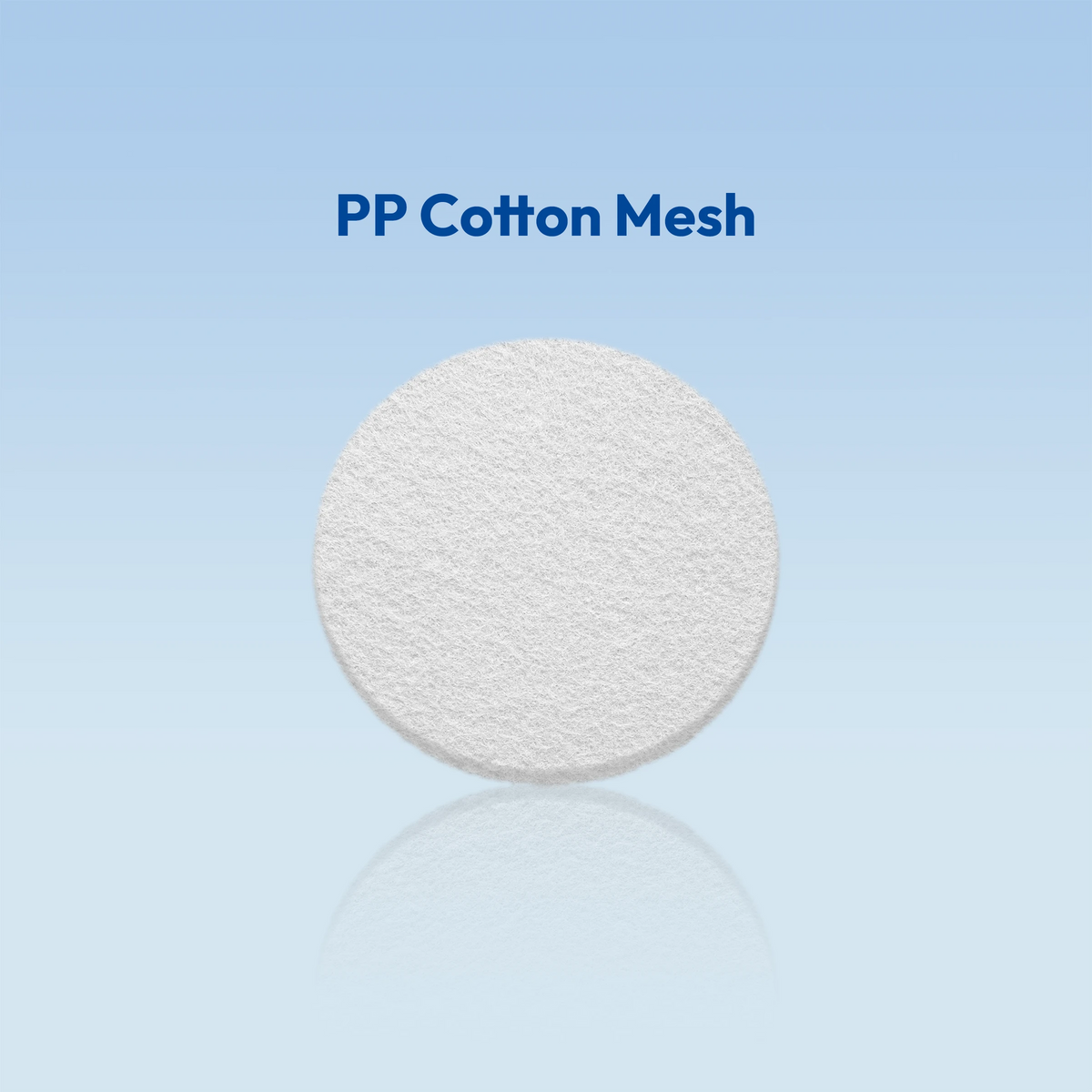blu NXT LVL Shower Softener & Filter refill, Seplite® 2-pack: the white PP cotton mesh disc that sits above and below the resin