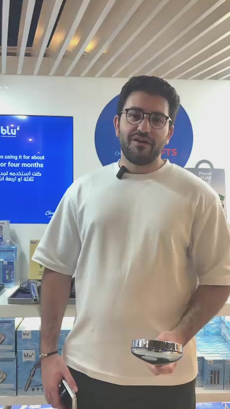 Antoine from Lebanon talking about the blu Ionic Shower Head & Filter