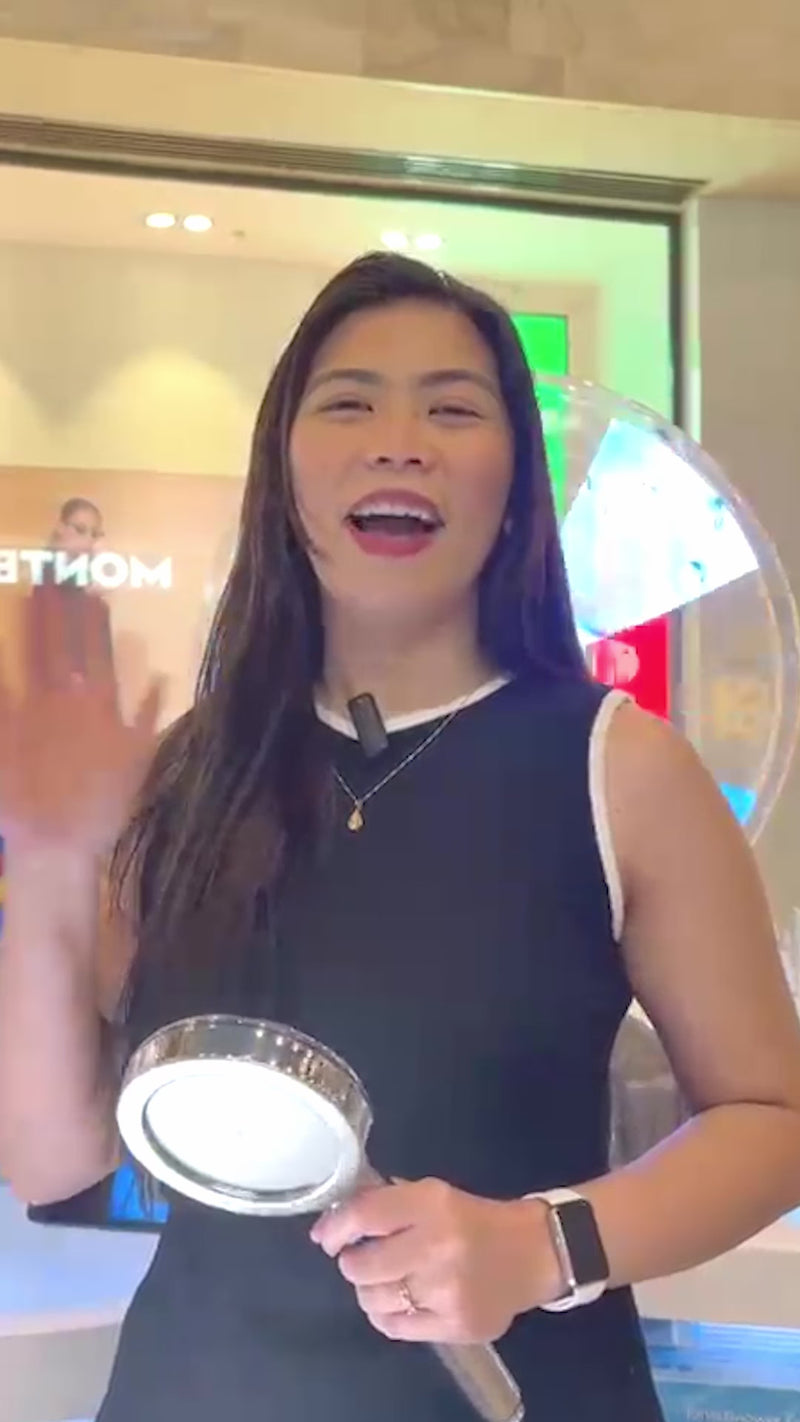 Maria from the Philippines talking about the blu Ionic Shower Head & Filter