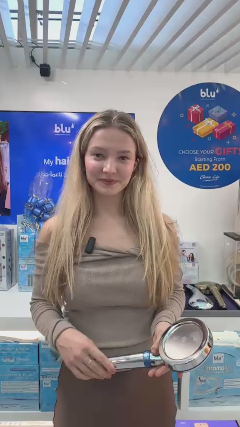 Freya from Australia talking about the blu Ionic Shower Head & Filter