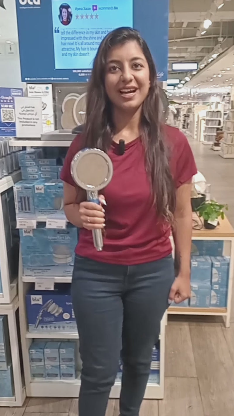 Rudi from India talking about the blu Ionic Shower Head & Filter