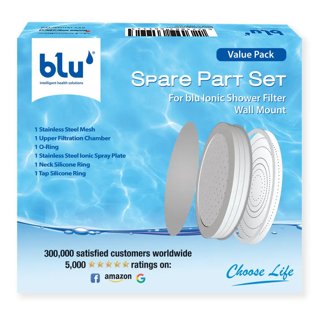 Upper chamber spare part set box for blu Ionic Shower Filter Wall Mount